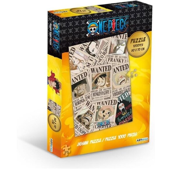 NWOT - ABYstyle One Piece Anime Wanted Poster Jigsaw Puzzle 1000 Pcs - Picture 1 of 16